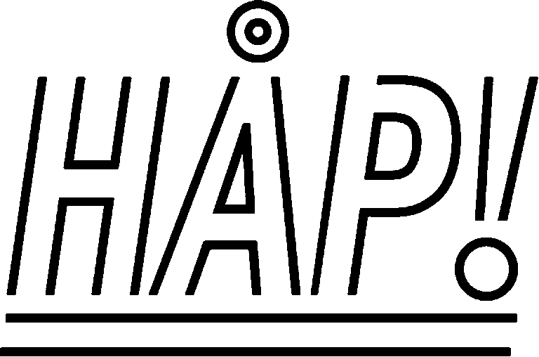 Hap logo svarthvitt 1